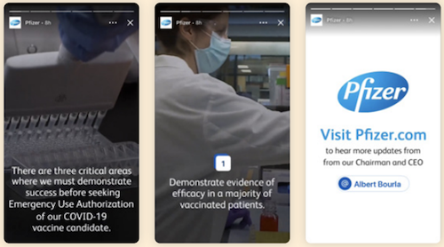LinkedIn Stories example