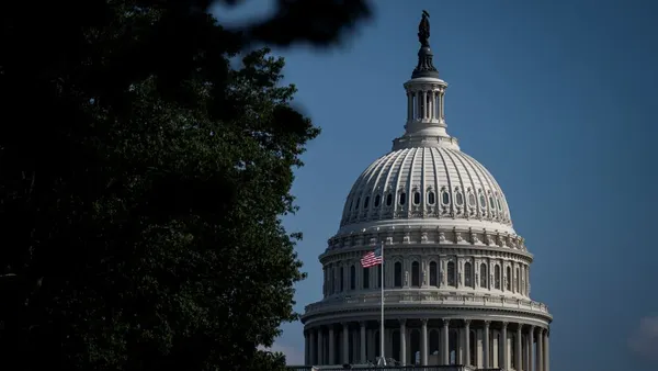 An image shows the U.S. Capitol building in Washington, D.C.