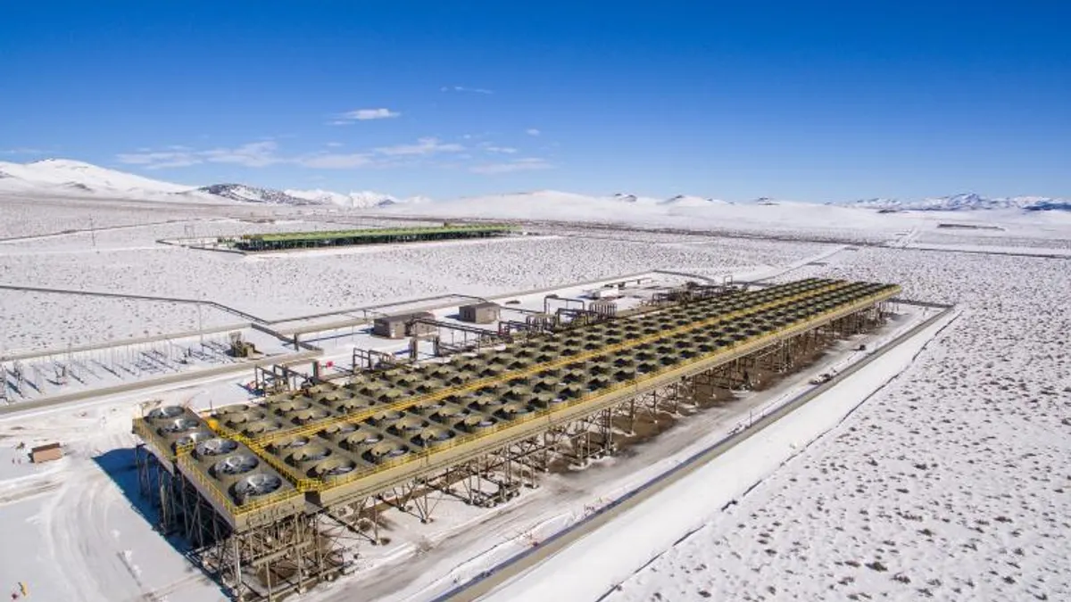 McGinness Hills geothermal energy plant in Nevada.