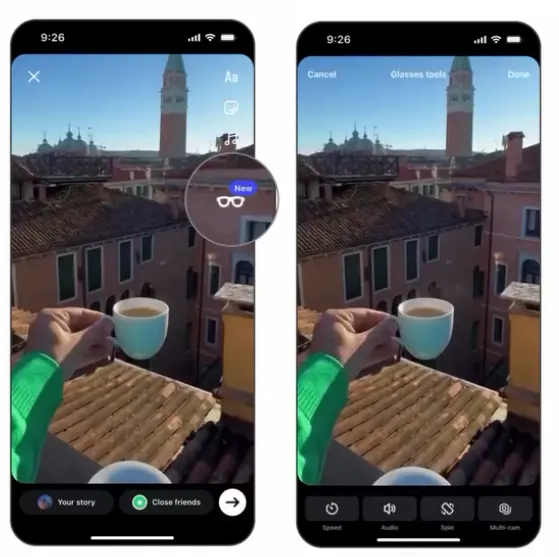 Instagram stories Meta AI tools