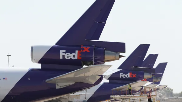 FedEx jets sit at the company's facility at O'Hare International Airport on September 19, 2014 in Chicago, Illinois.
