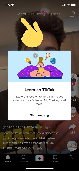 TikTok Learn stream