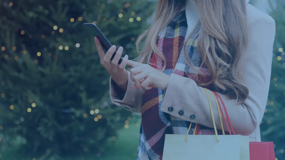 Woman using phone