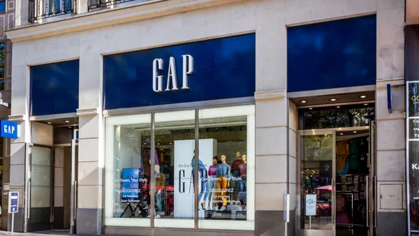 The outside of a Gap store