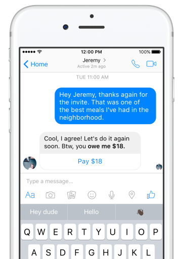 Facebook's Expanding Peer-to-Peer Payments in Messenger to UK and French Users | Social Media Today