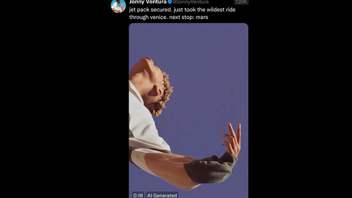 X post example