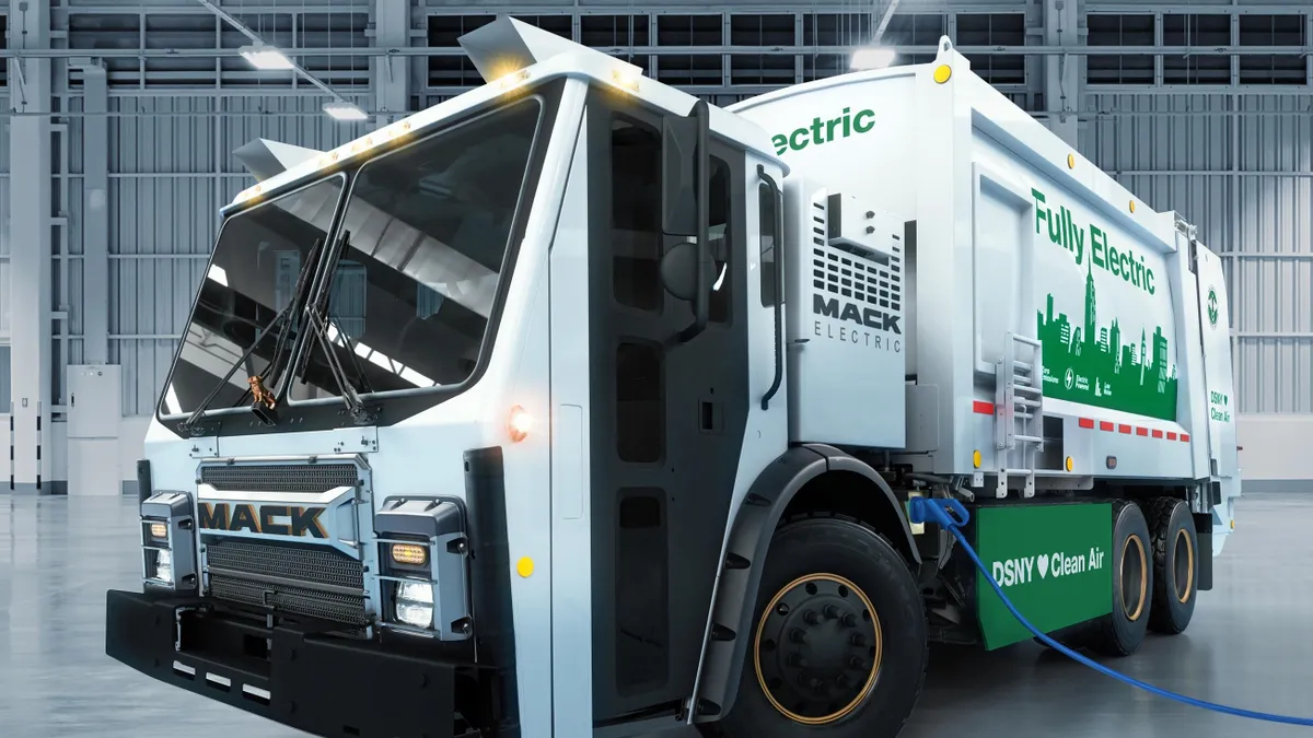 LR Electric by Mack Trucks for NYC Sanitation