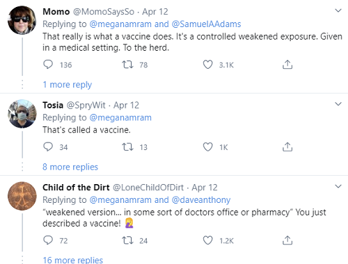 Replies to tweet