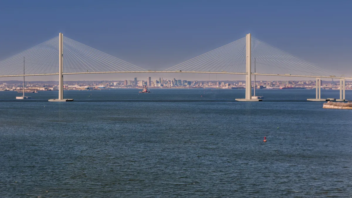 Rendering of the new Key Bridge in Baltimore, Maryland.