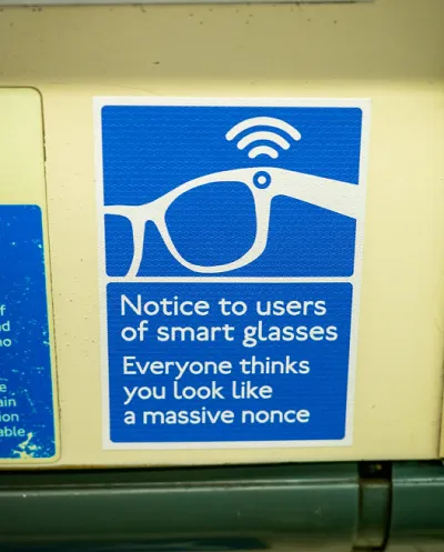 Meta glasses protest