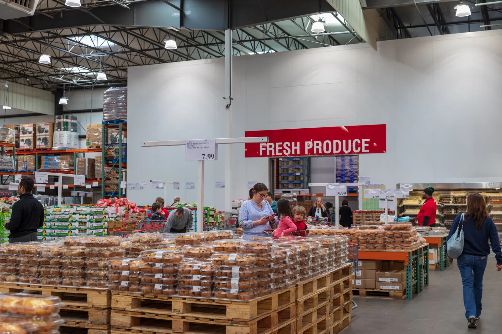Interior of a store.