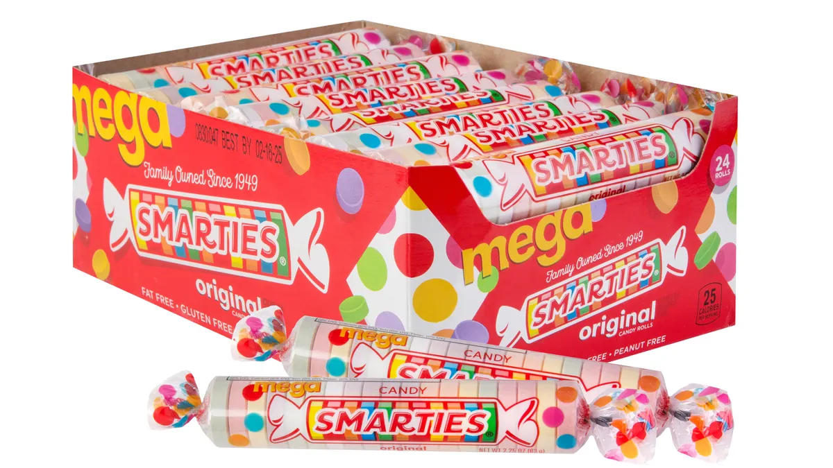 Packages of Smarties candy.