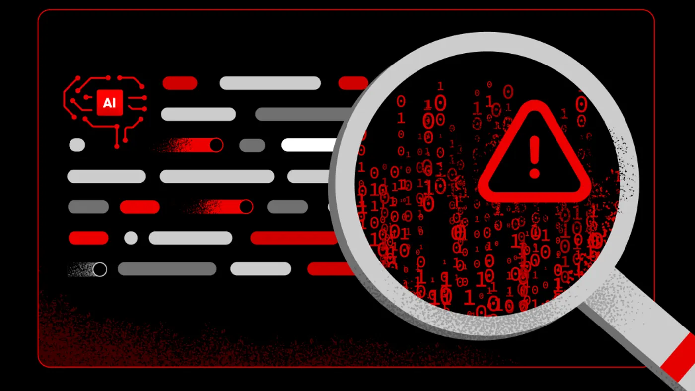 A graphic illustration of cybersecurity and ai.