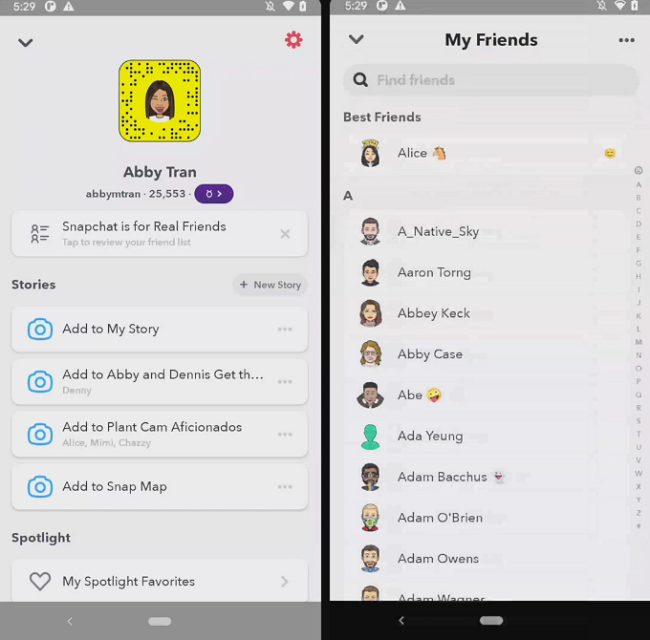 Snapchat Friendship review