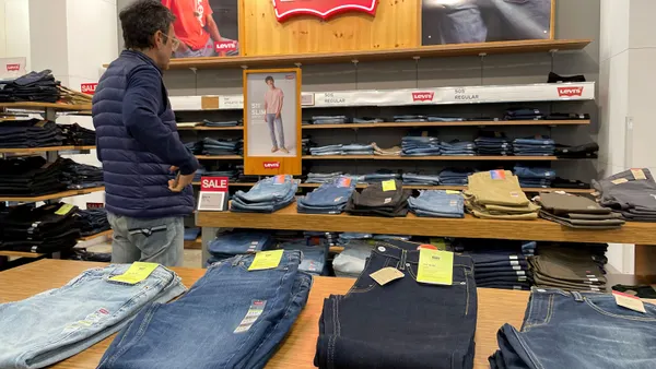 A customer shops for Levi's clothing at a department store on January 29, 2024, in Chicago, Illinois.