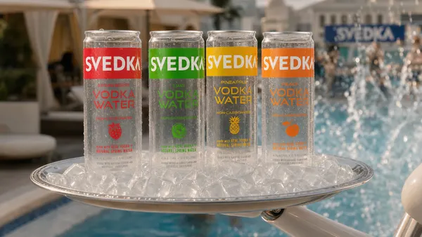 svedka vodka water