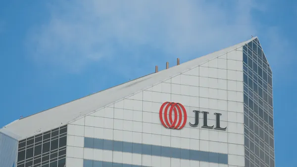 The facade of a JLL office.