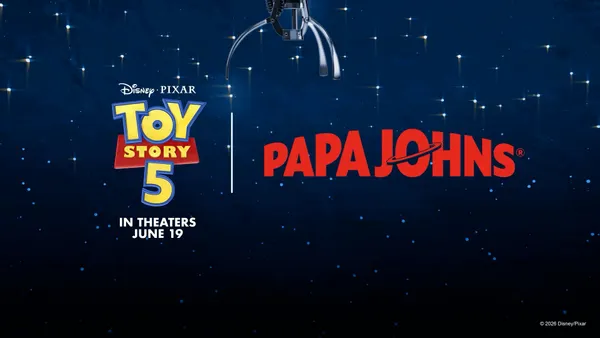 Papa Johns Toy Story collaboration