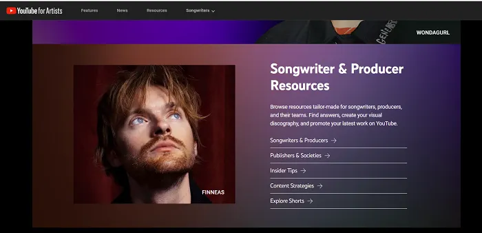 YouTube musicians info