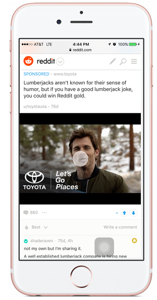 Reddit video ads