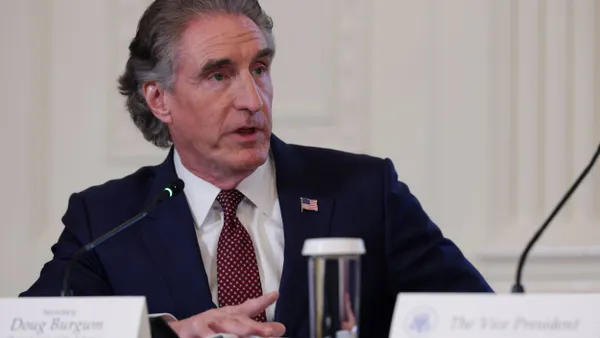 Interior Secretary Doug Burgum.