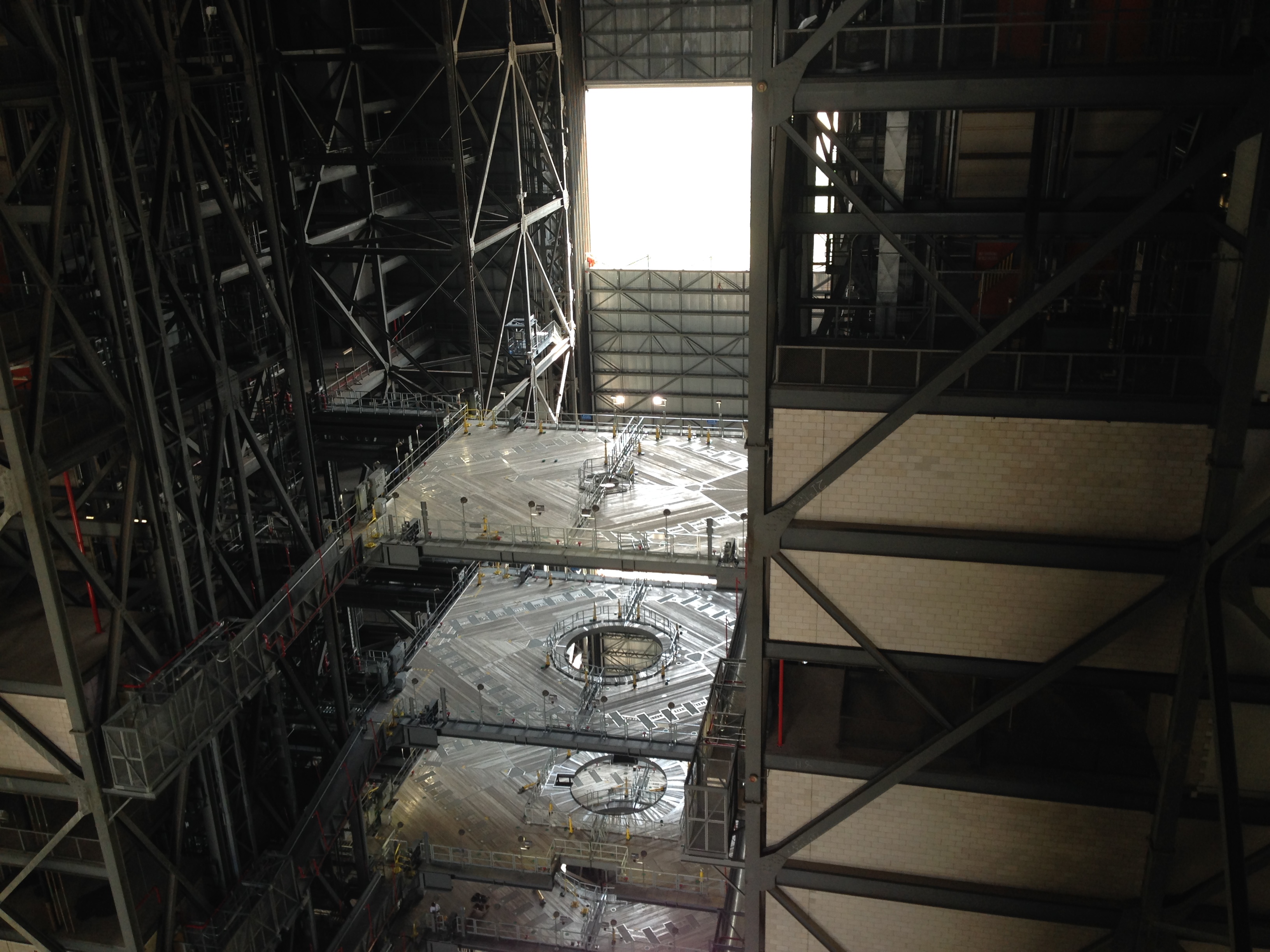 Platforms inside NASA VAB