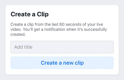 Facebook Live Producer