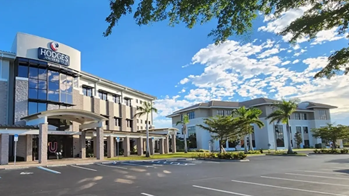 A wide shot of Hodges University