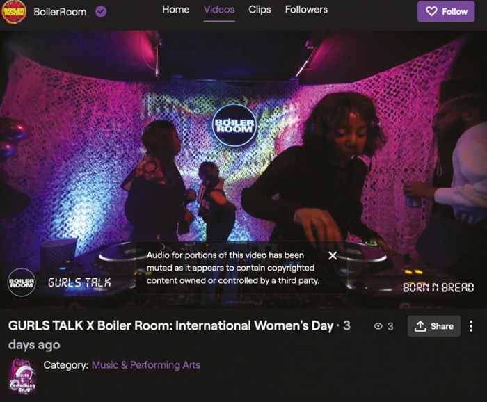 Twitch live DJ set