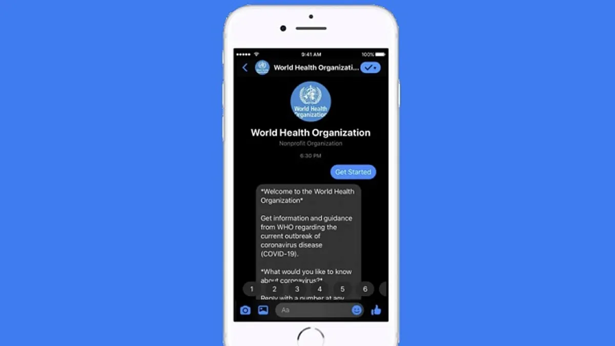 WHO Messenger bot