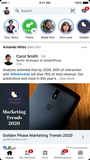 LinkedIn Stories