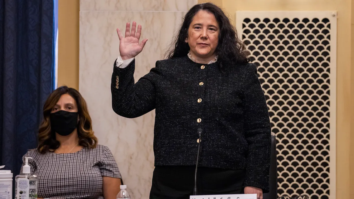 Isabella Casillas Guzman at her confirmation hearing as Small Business Administration Administrator