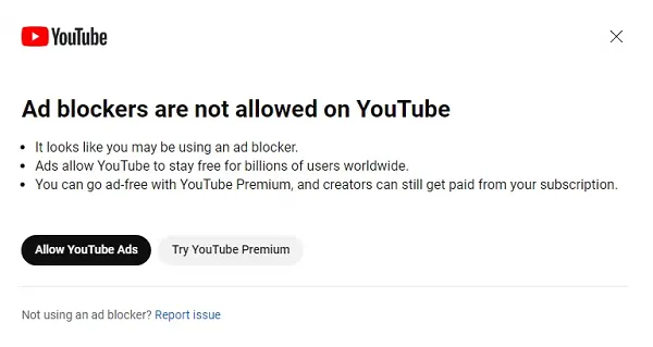 YouTube ad blockers