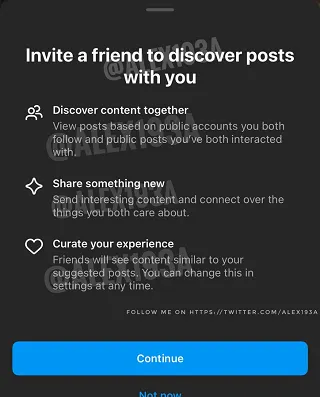 Instagram Discover Together