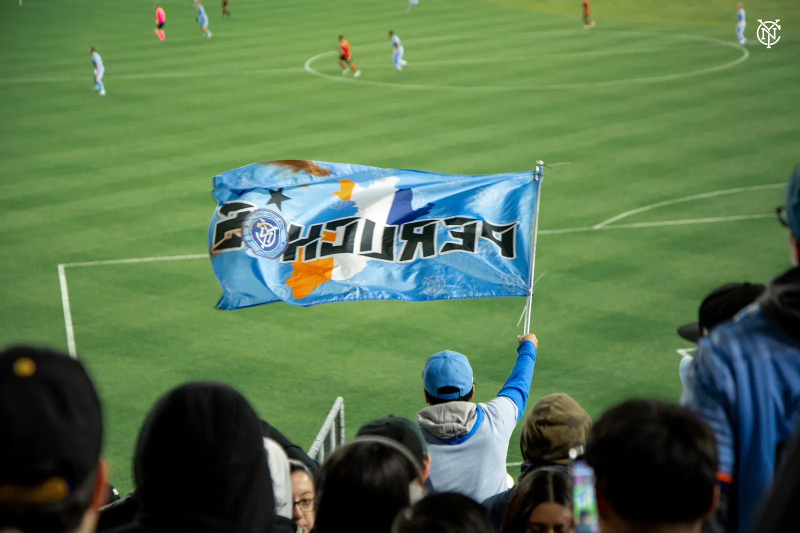 Fans cheer the New York City Football Club at a recent match.