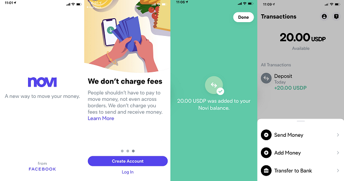 Novi wallet example
