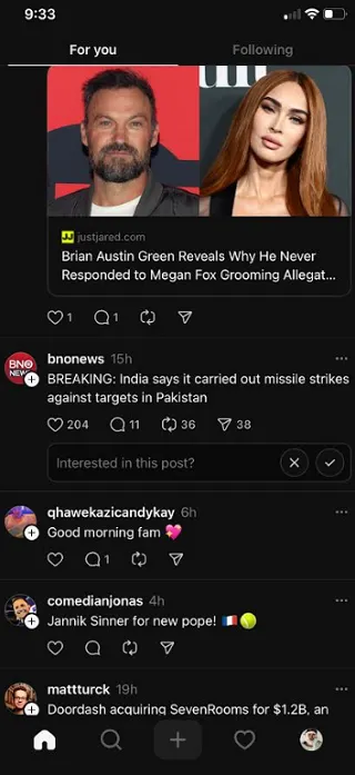 Threads interested