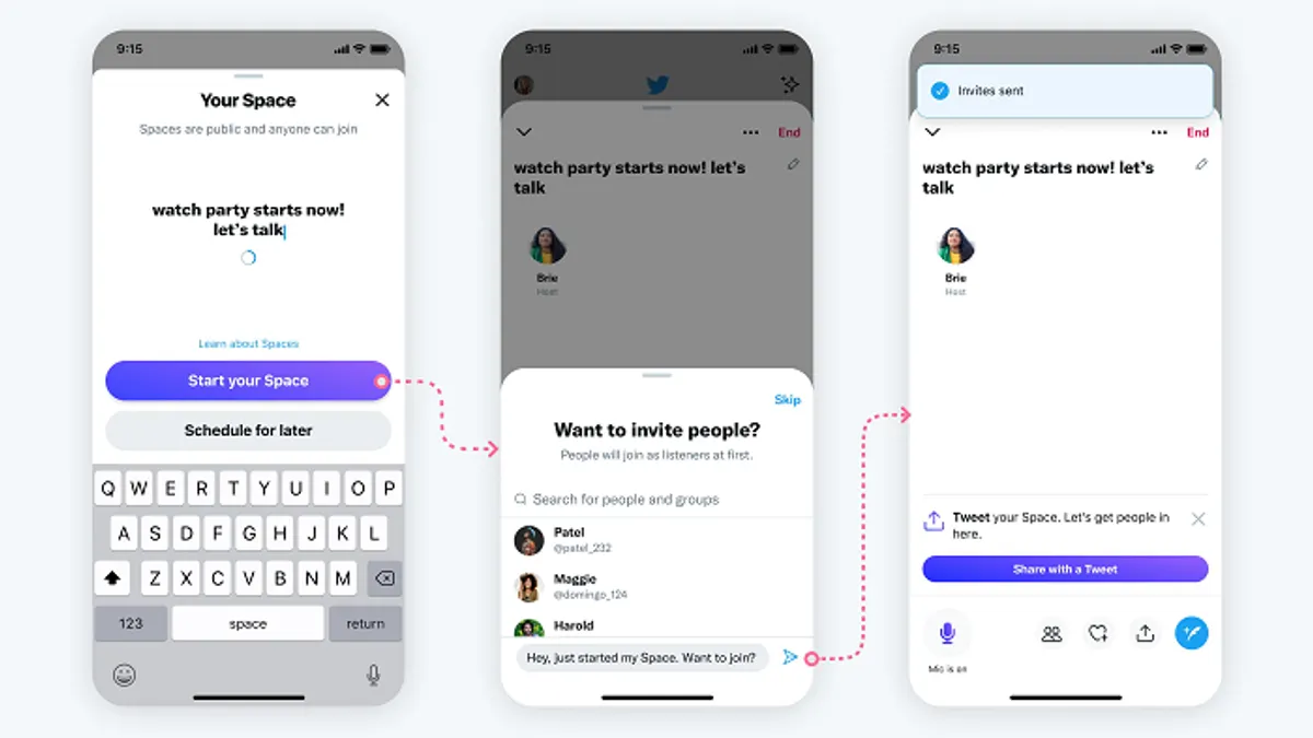 Twitter Spaces discovery