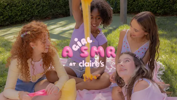 Imagery for Claire's "A Claire's Girl SMR" campaign