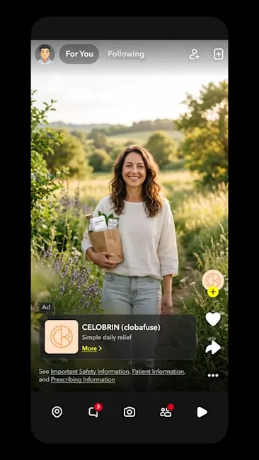 Snapchat pharma ads