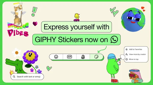 WhatsApp Ads Giphy Stickers, Expanded Sticker Options | Social Media Today