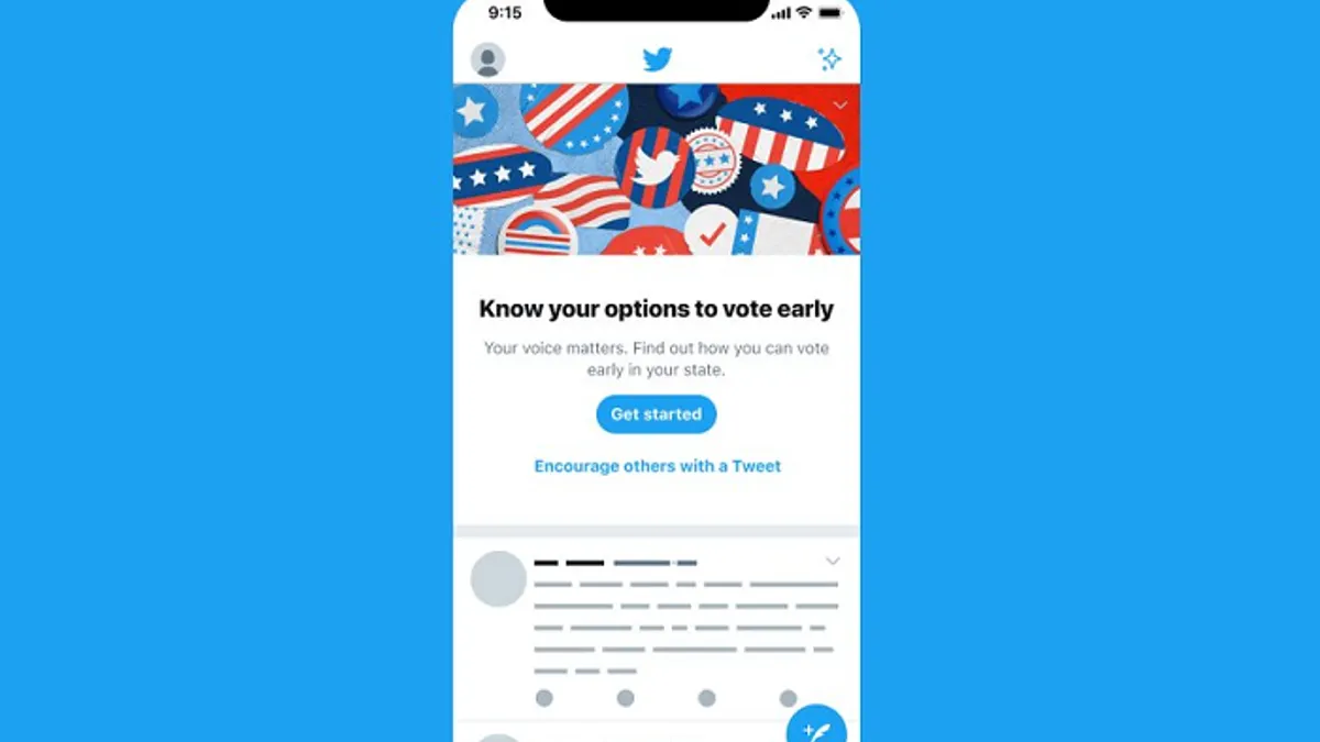 Twitter vote prompt