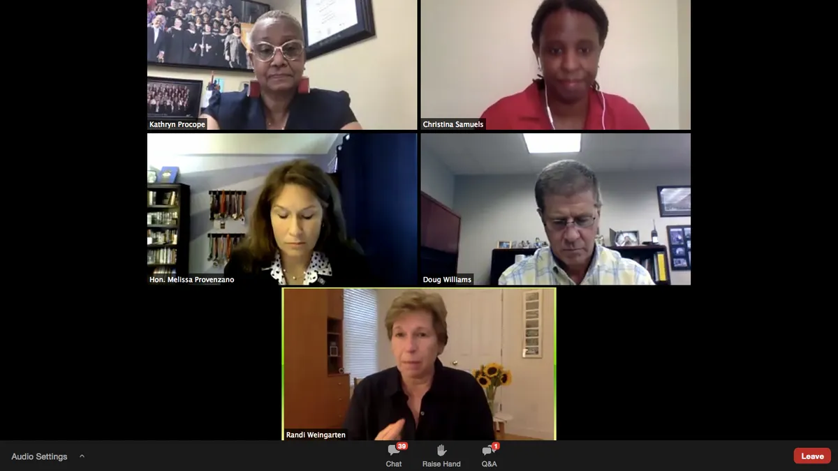 Panelists discuss the State of American Education in a webinar hosted by NASSP in August 2020.