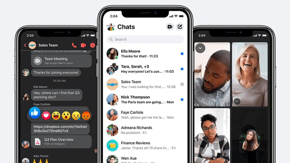 Facebook Workplace updates