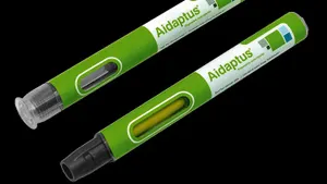 Two green pens side by side