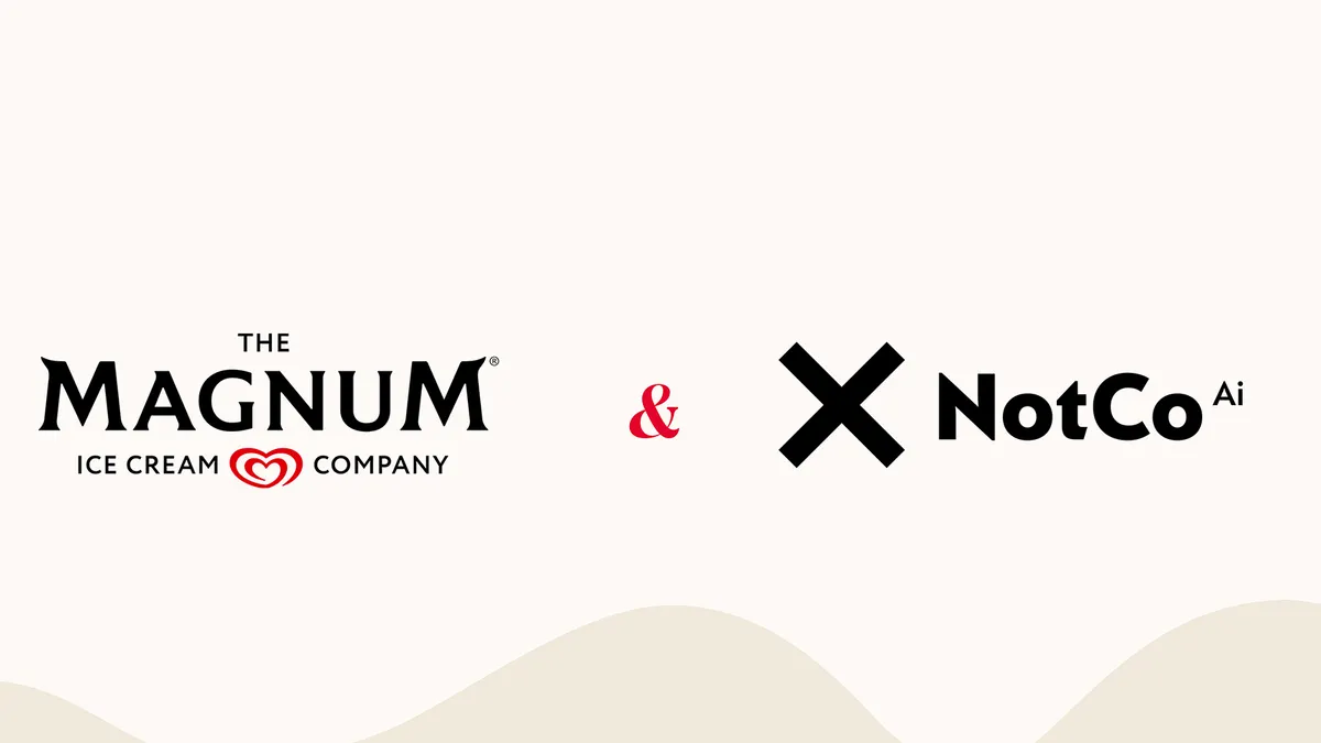 Partnership between NotCo and The Magnum Ice Cream Company
