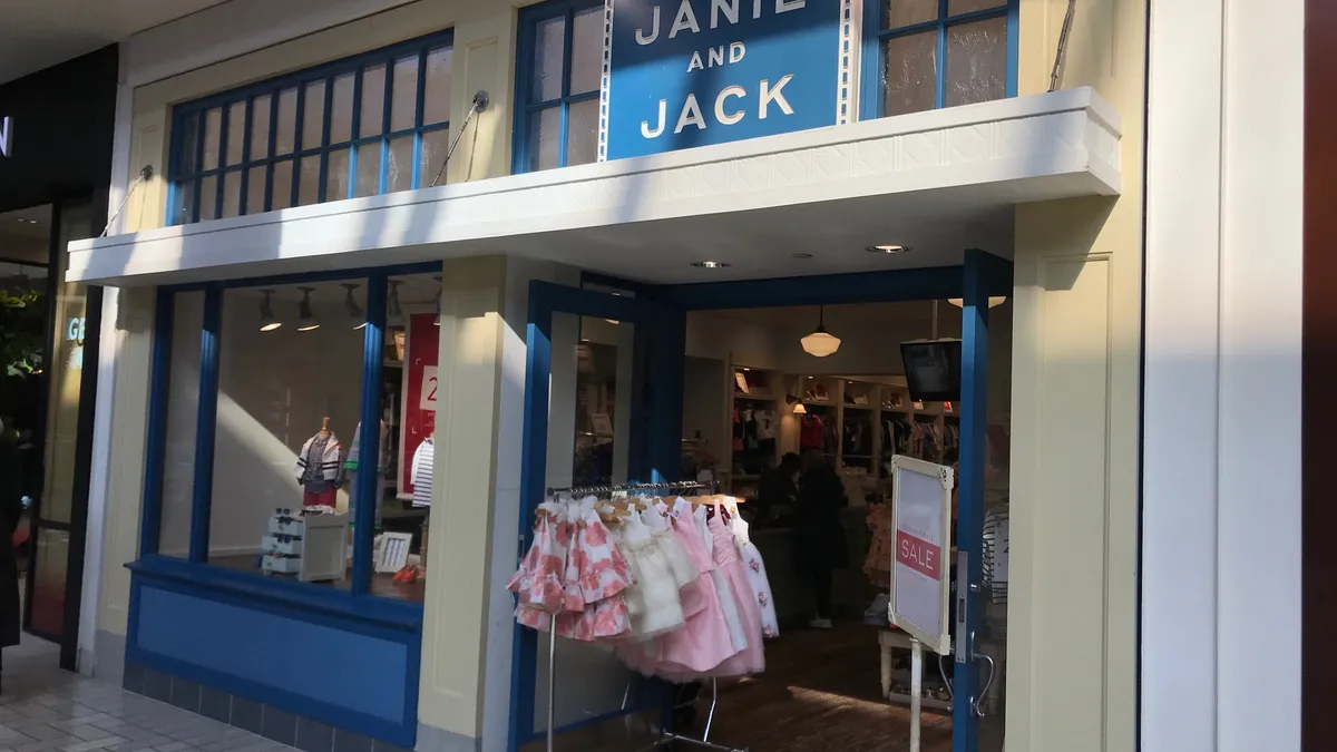 A Janie and Jack storefront