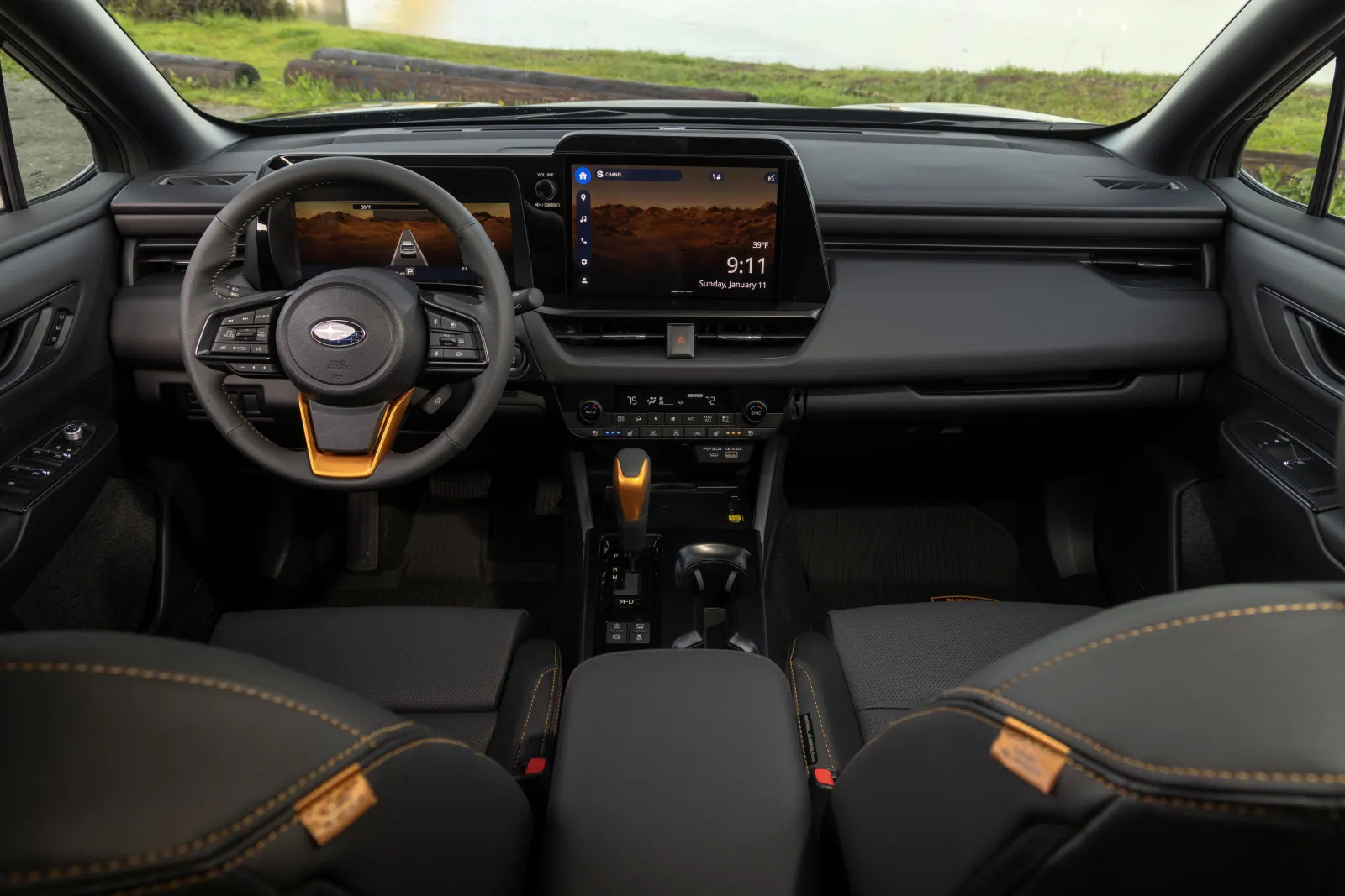 The interior of a 2026 Subaru Outback Wilderness.