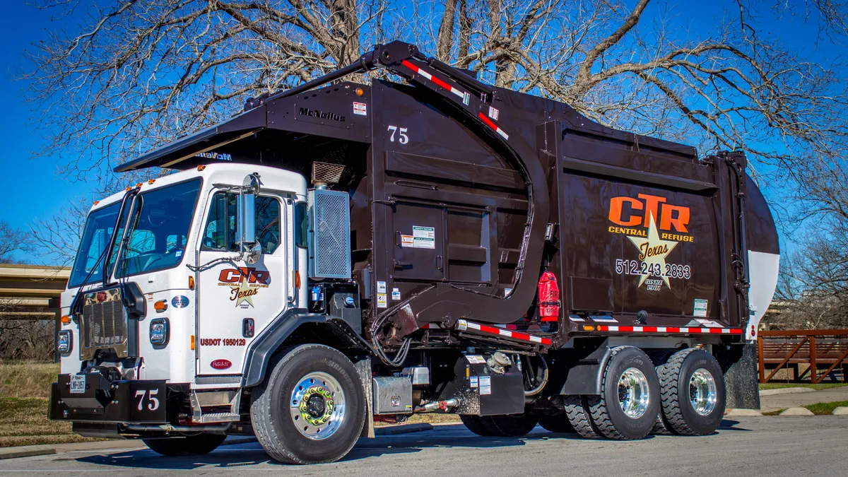 Central Texas Refuse collection truck