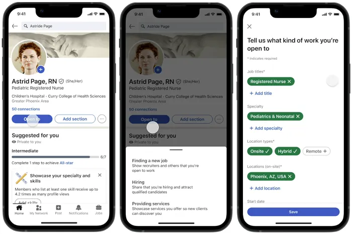 LinkedIn healthcare